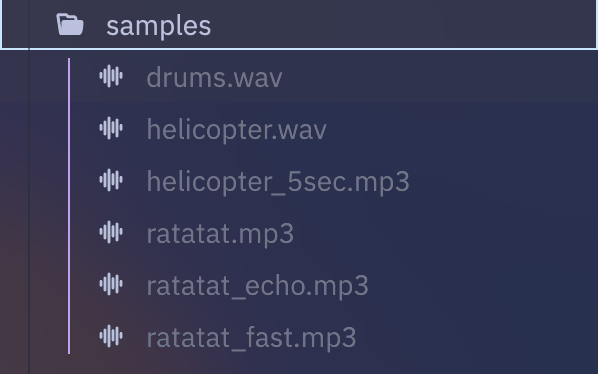 a screenshot of the file created