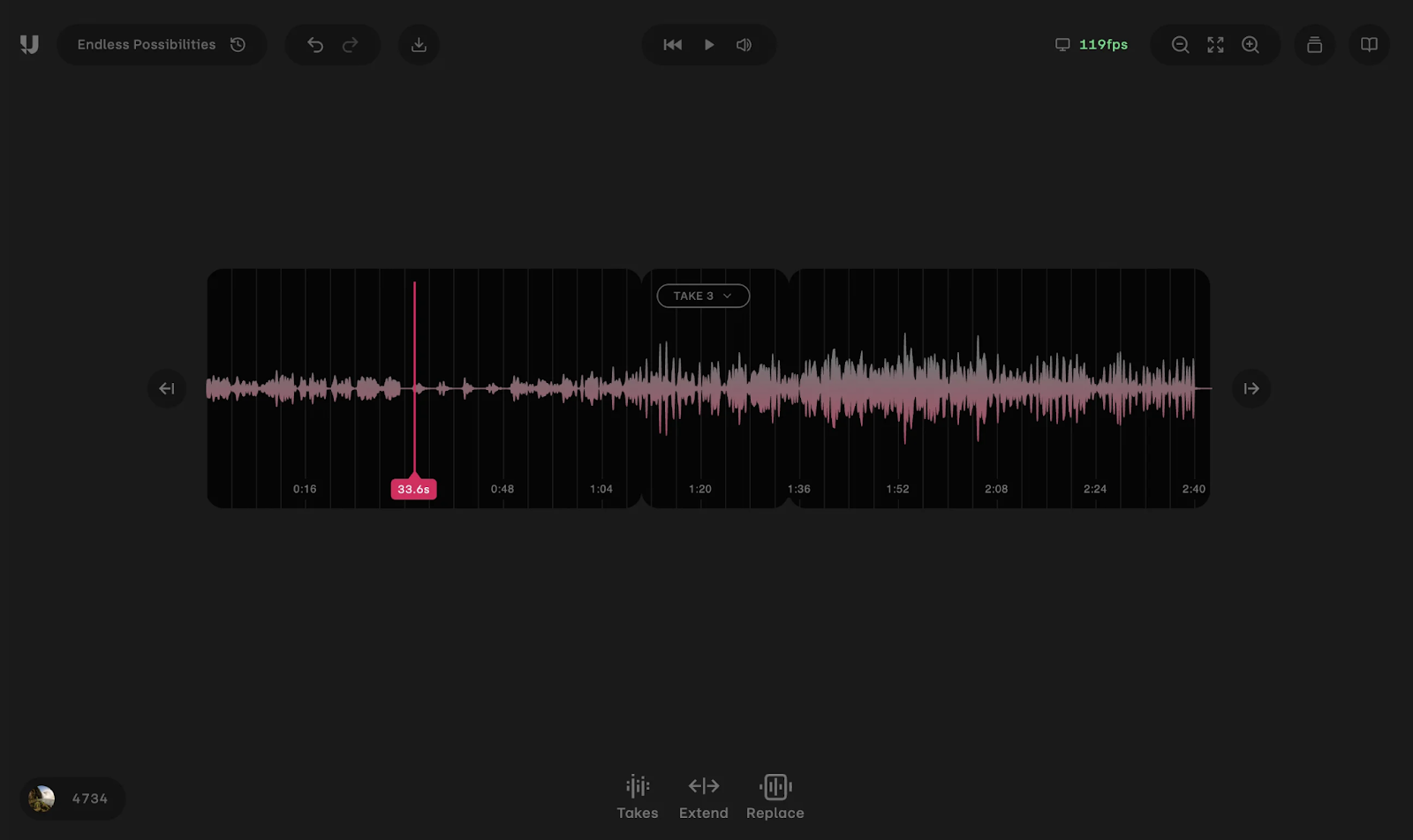 Udio Sessions UI